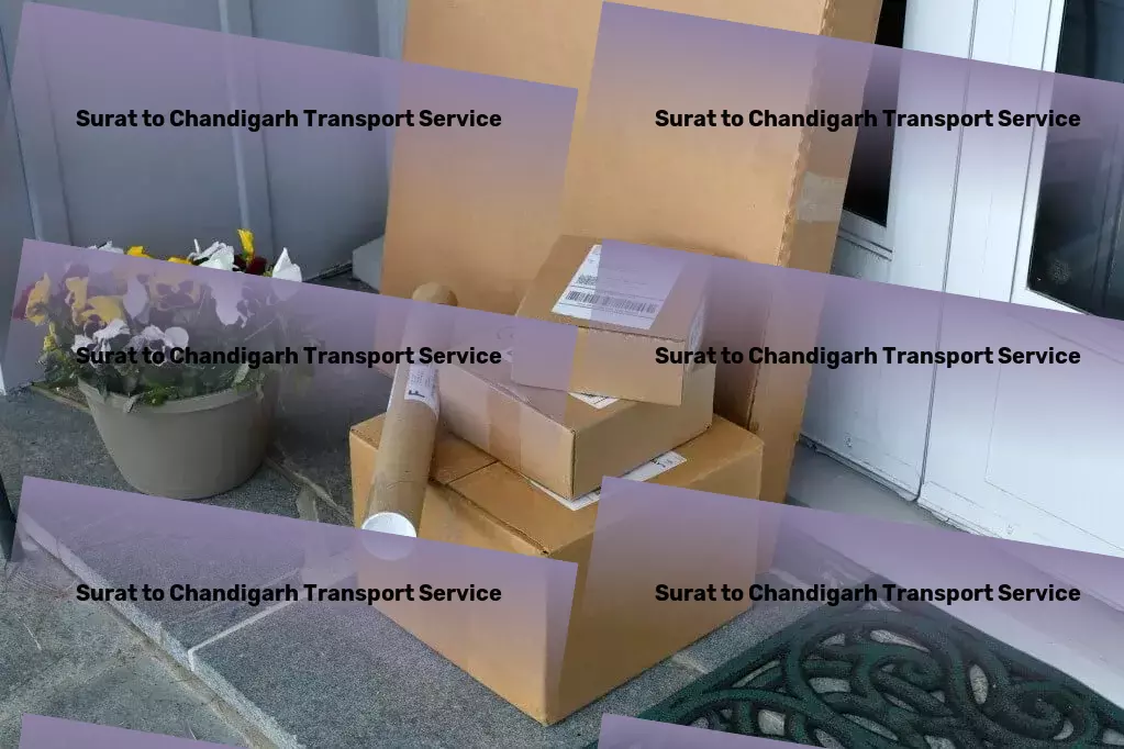 Surat to Chandigarh Household Goods Transport Rapid shipment services