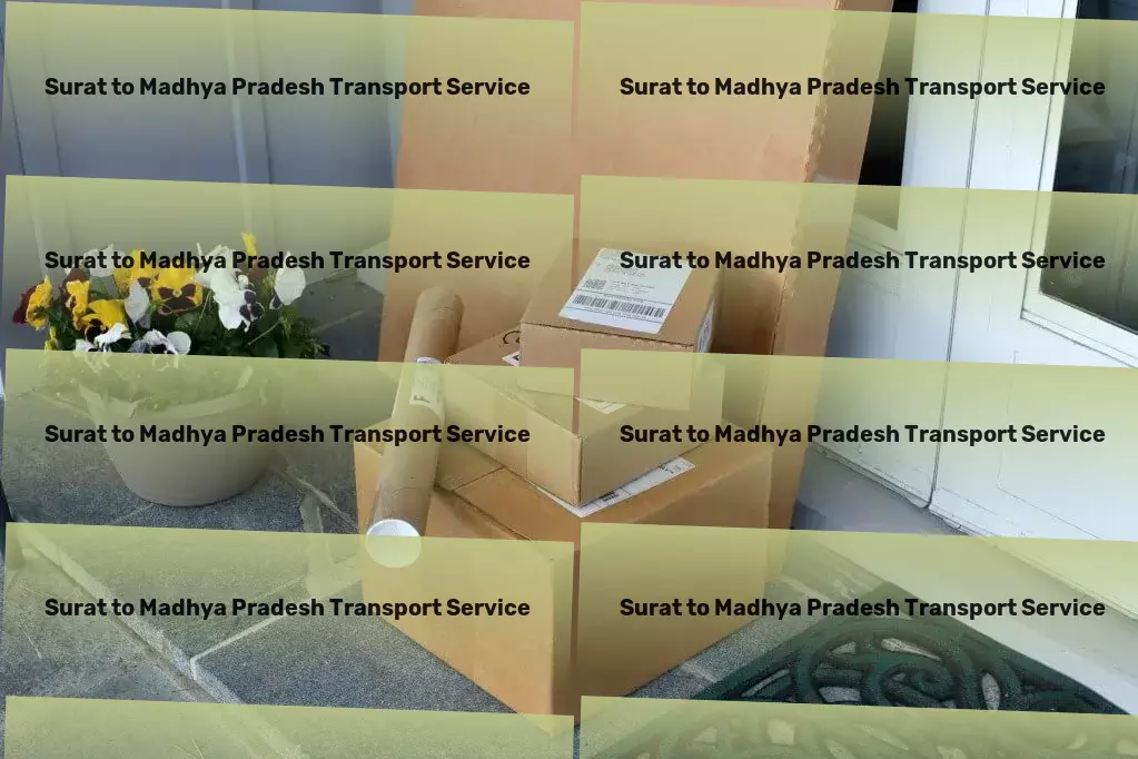 Surat to Madhya Pradesh Part Load Transport Express furniture relocation